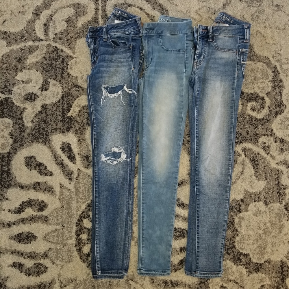 Bundle of 3 American Eagle Jeggings